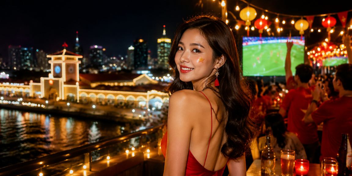 Người dùng xem kèo bóng đá tại bãi biển Thành phố Hồ Chí Minh trên điện thoại