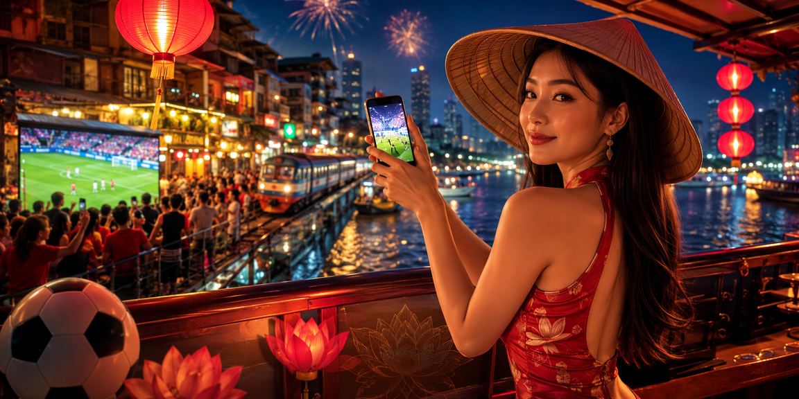 Màn hình hiển thị các trò chơi casino và cá cược thể thao trên nền tảng trực tuyến Việt Nam